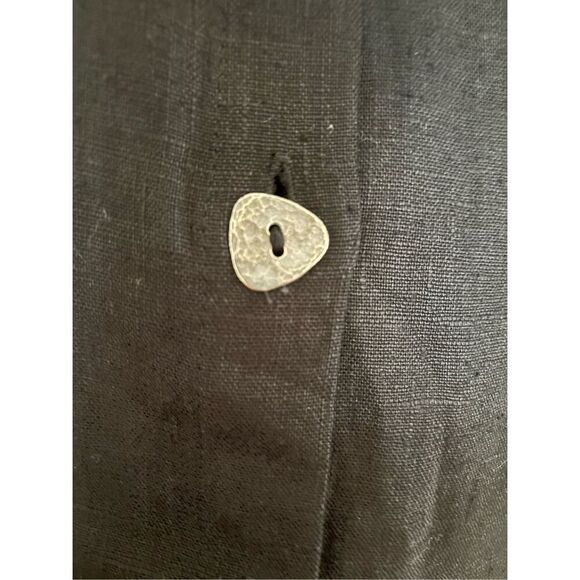 J. Jill Linen Dress with Hammered Metal Buttons - Picture 2 of 5